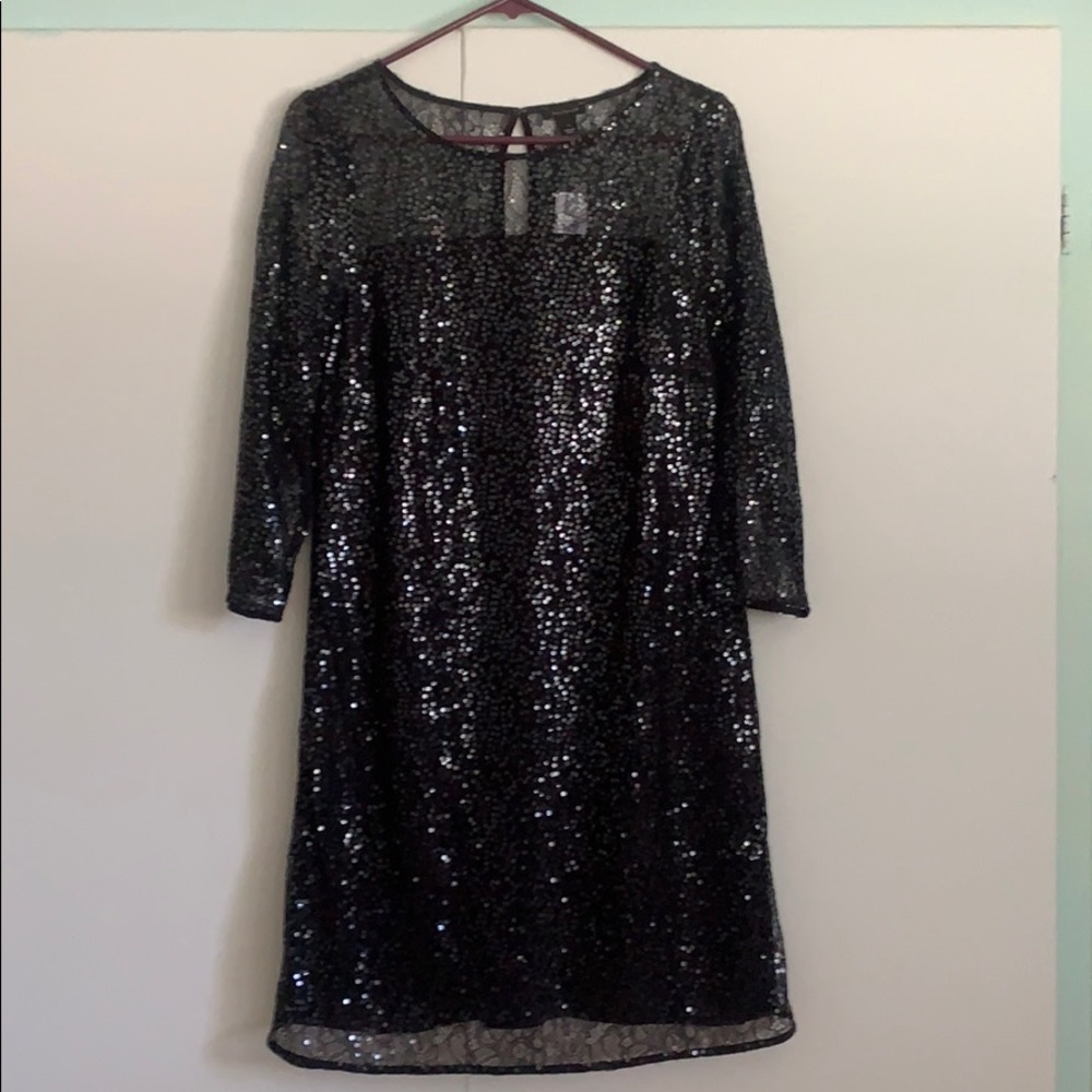 Ann Taylor Dark Sequin Dress